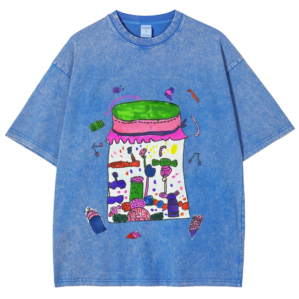 Jars Full Of Candy Hand Painted Art from a Child's Hands T-shirt