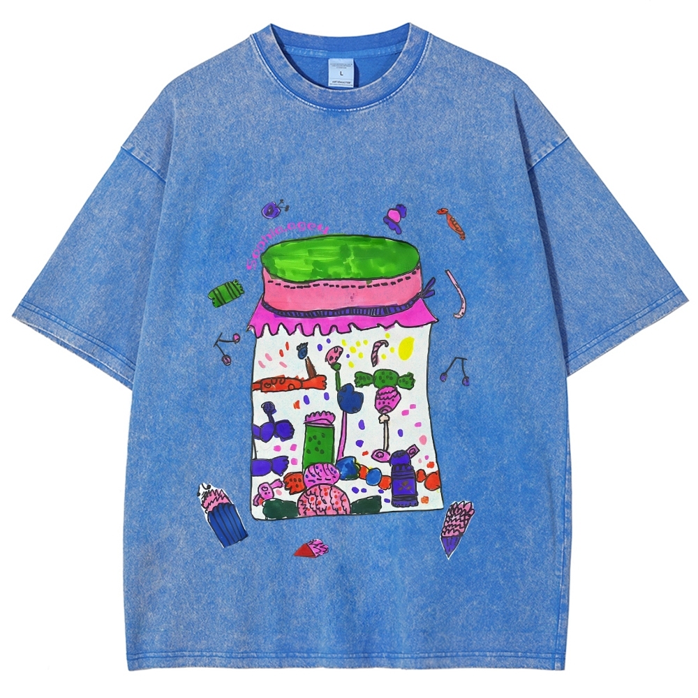 Jars Full Of Candy Hand Painted Art from a Child's Hands T-shirt