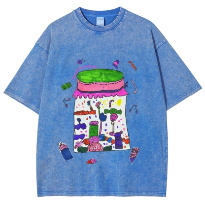 Jars Full Of Candy Hand Painted Art from a Child's Hands T-shirt