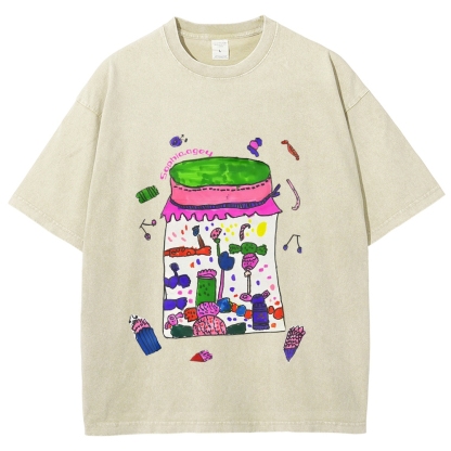 Jars Full Of Candy Hand Painted Art from a Child's Hands T-shirt