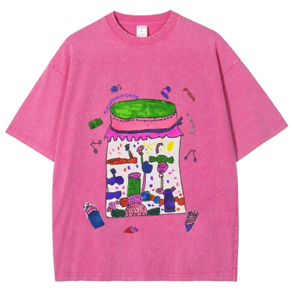 Jars Full Of Candy Hand Painted Art from a Child's Hands T-shirt