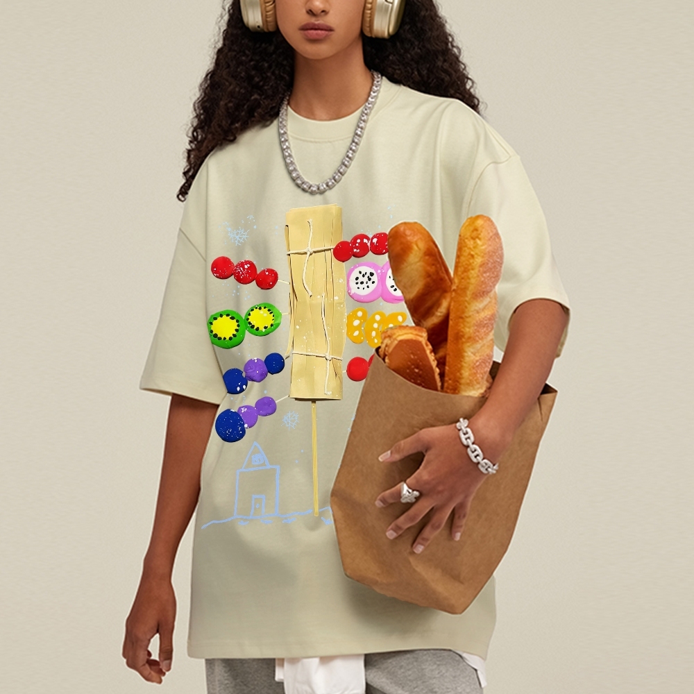 Candied Haws Hand Painted Art from a Child's Hands T-shirt