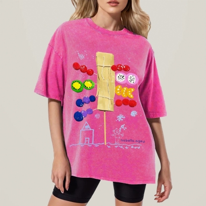 Candied Haws Hand Painted Art from a Child's Hands T-shirt