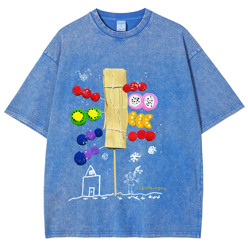 Candied Haws Hand Painted Art from a Child's Hands T-shirt
