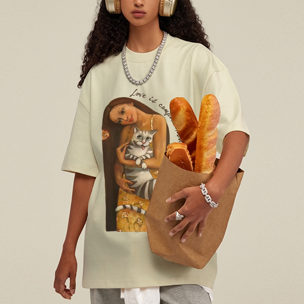 Love Is Companionship Hand Painted Art from a Child's Hands T-shirt