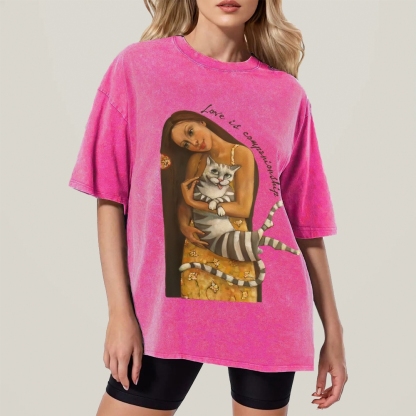 Love Is Companionship Hand Painted Art from a Child's Hands T-shirt