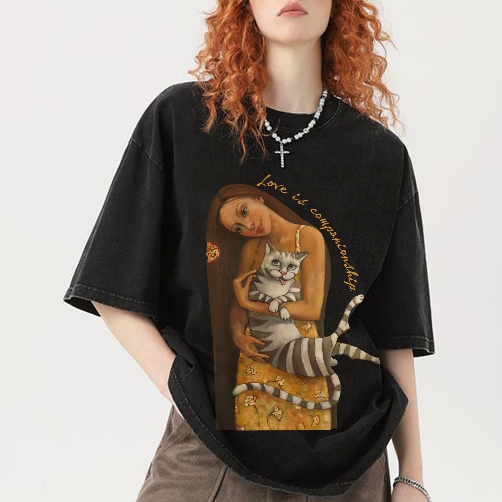 Love Is Companionship Hand Painted Art from a Child's Hands T-shirt