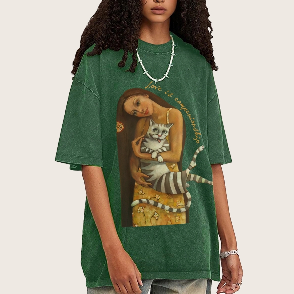 Love Is Companionship Hand Painted Art from a Child's Hands T-shirt