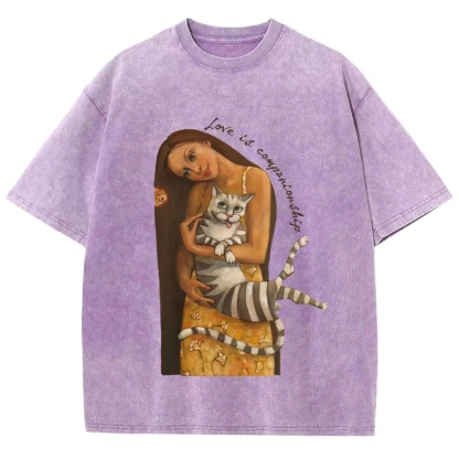 Love Is Companionship Hand Painted Art from a Child's Hands T-shirt