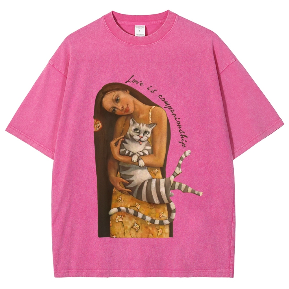 Love Is Companionship Hand Painted Art from a Child's Hands T-shirt