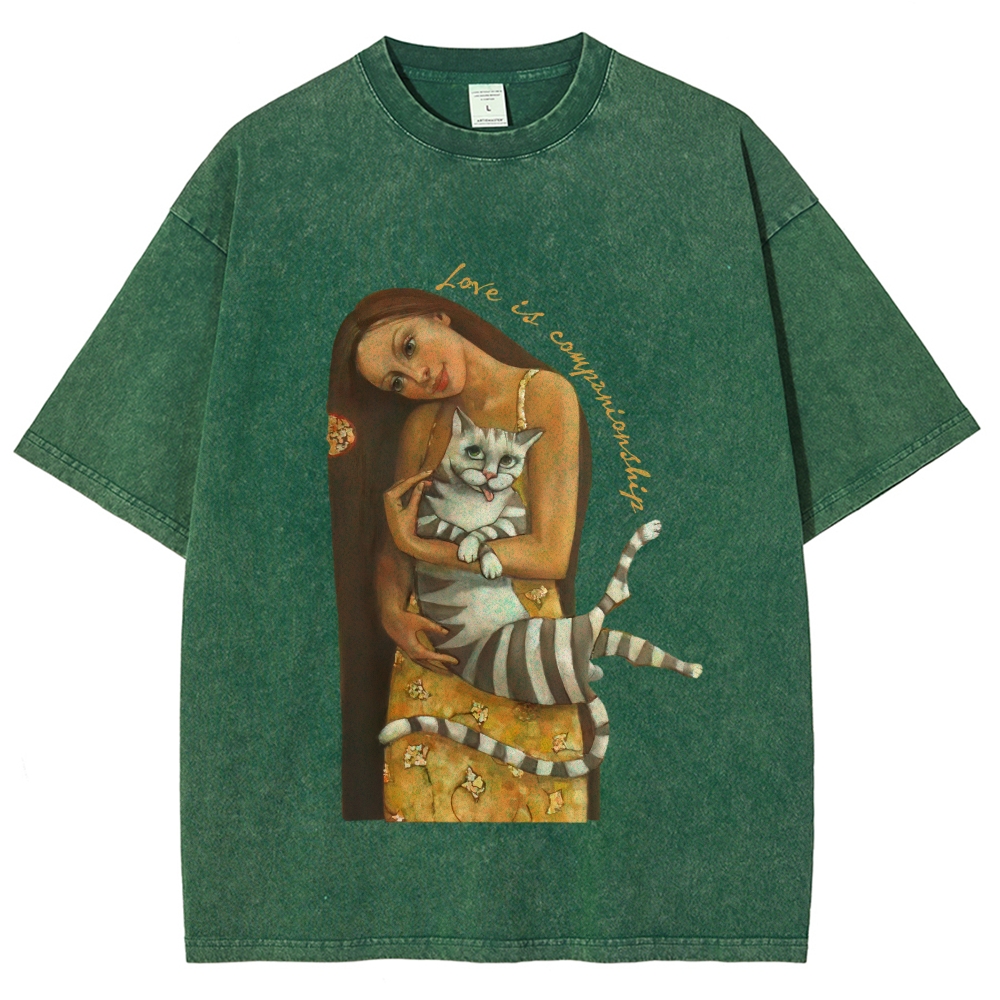 Love Is Companionship Hand Painted Art from a Child's Hands T-shirt