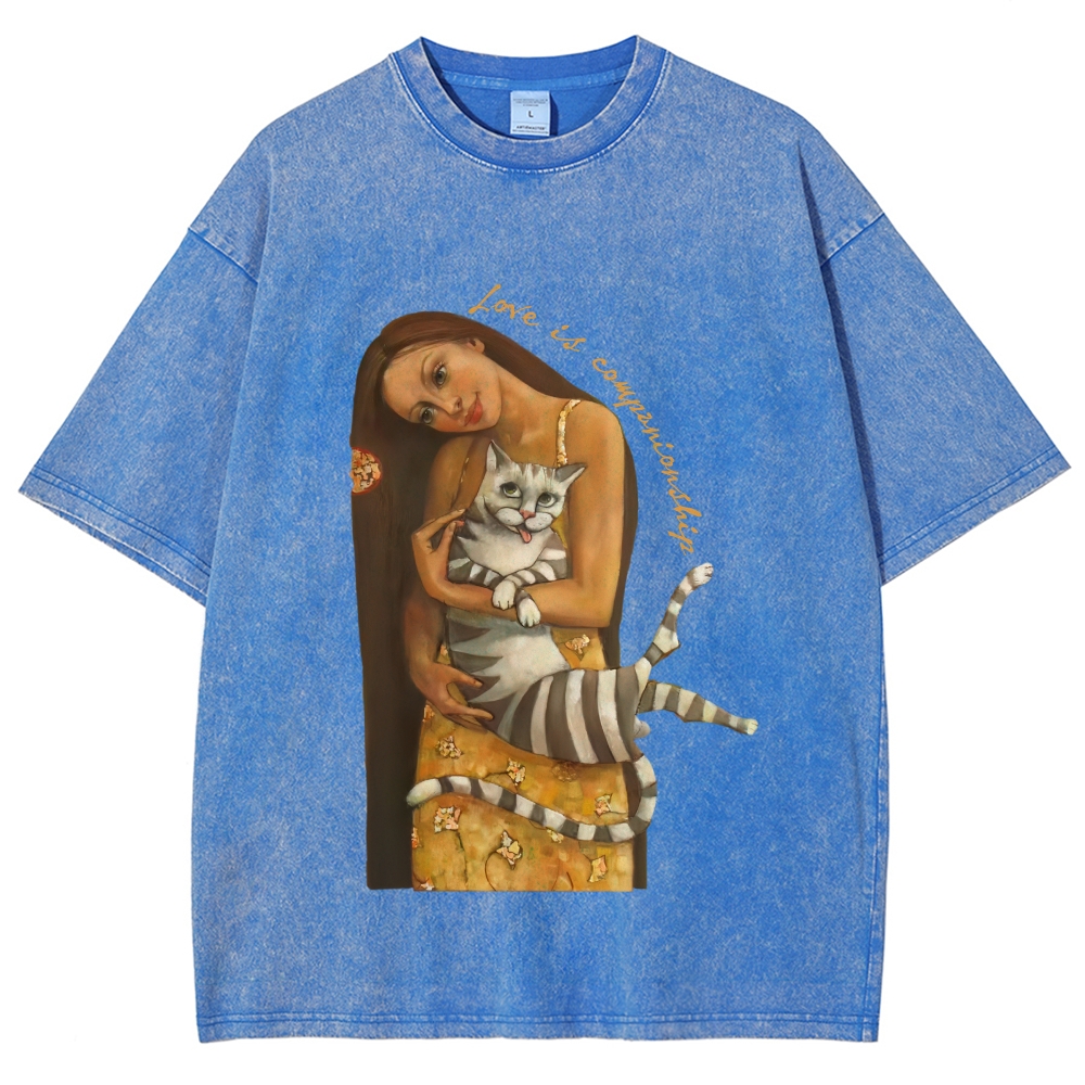 Love Is Companionship Hand Painted Art from a Child's Hands T-shirt