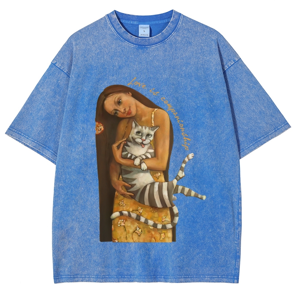 Love Is Companionship Hand Painted Art from a Child's Hands T-shirt