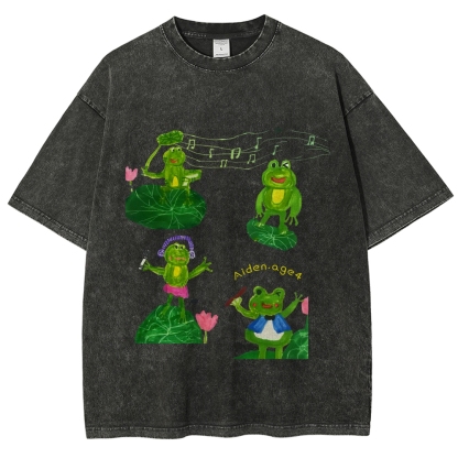 Concert On The Pond Hand Painted Art from a Child's Hands Washed T-shirt