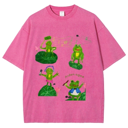 Concert On The Pond Hand Painted Art from a Child's Hands Washed T-shirt