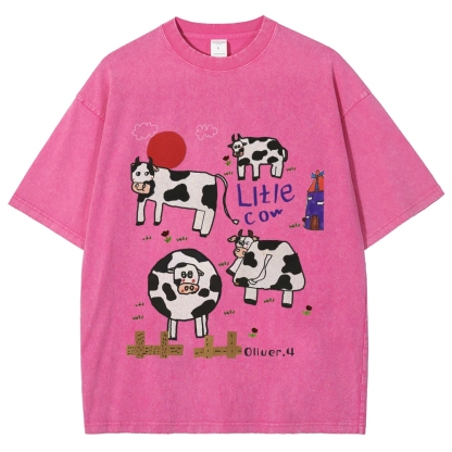 Green Ranch Hand Painted Art from a Child's Hands Washed T-shirt