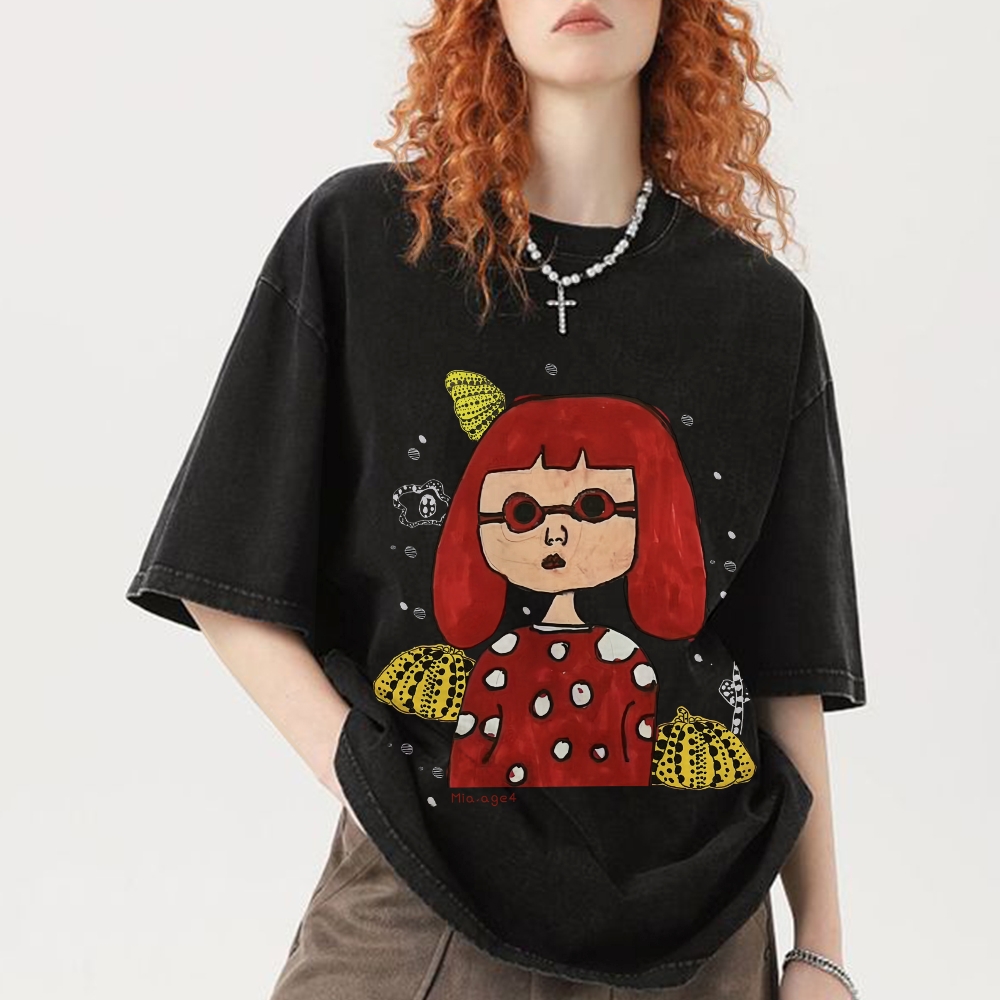 Polka Dot Queen Hand Painted Art from a Child's Hands Washed T-shirt