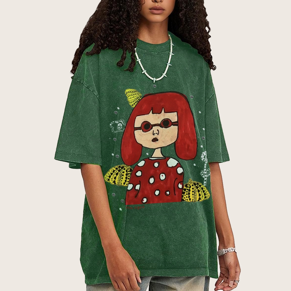 Polka Dot Queen Hand Painted Art from a Child's Hands Washed T-shirt