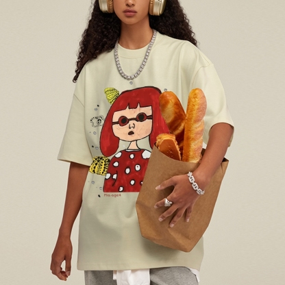 Polka Dot Queen Hand Painted Art from a Child's Hands Washed T-shirt