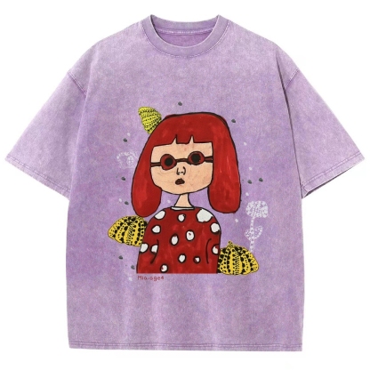 Polka Dot Queen Hand Painted Art from a Child's Hands Washed T-shirt