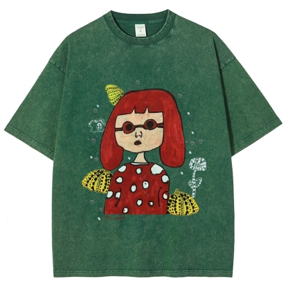 Polka Dot Queen Hand Painted Art from a Child's Hands Washed T-shirt