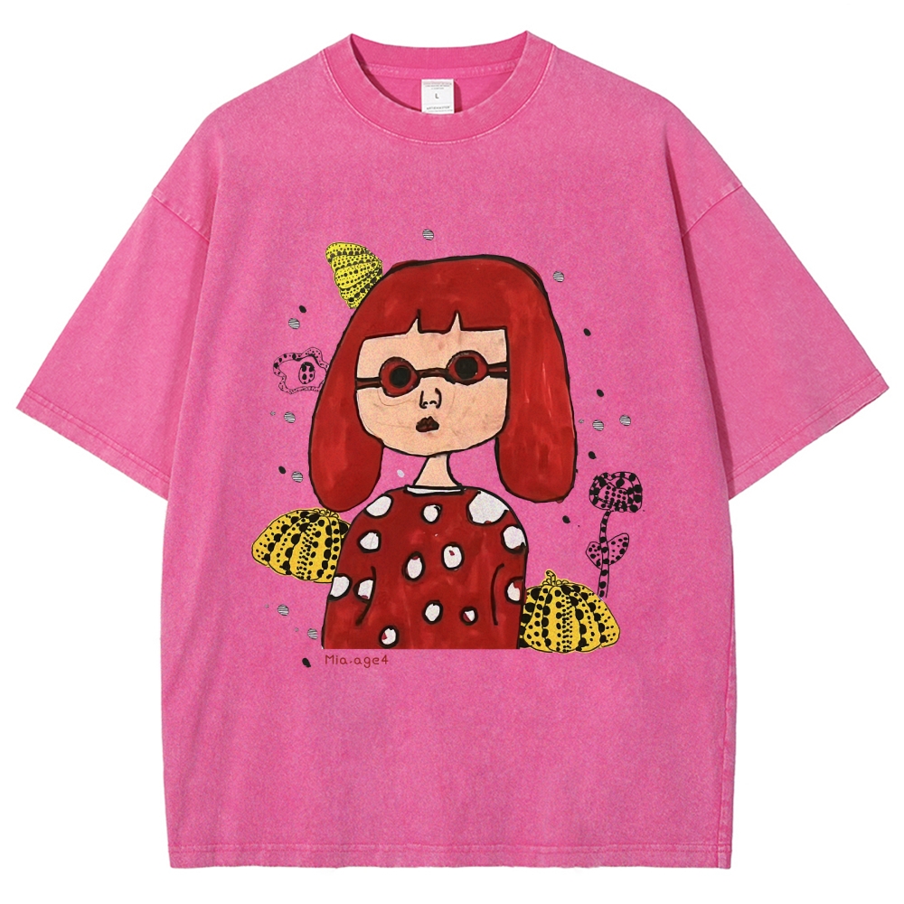 Polka Dot Queen Hand Painted Art from a Child's Hands Washed T-shirt