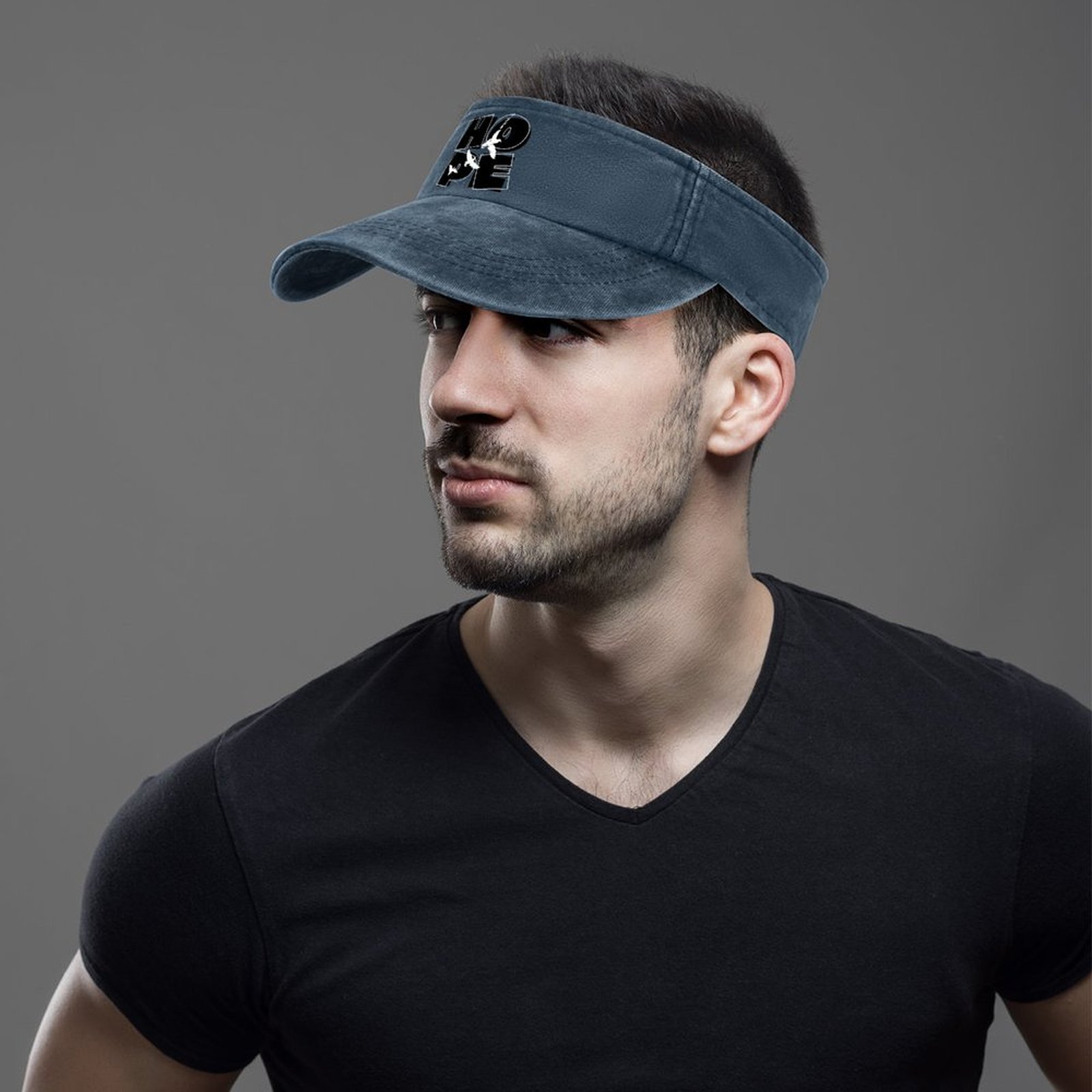 Adjustable Cotton Sun Visor Hat for Men Women