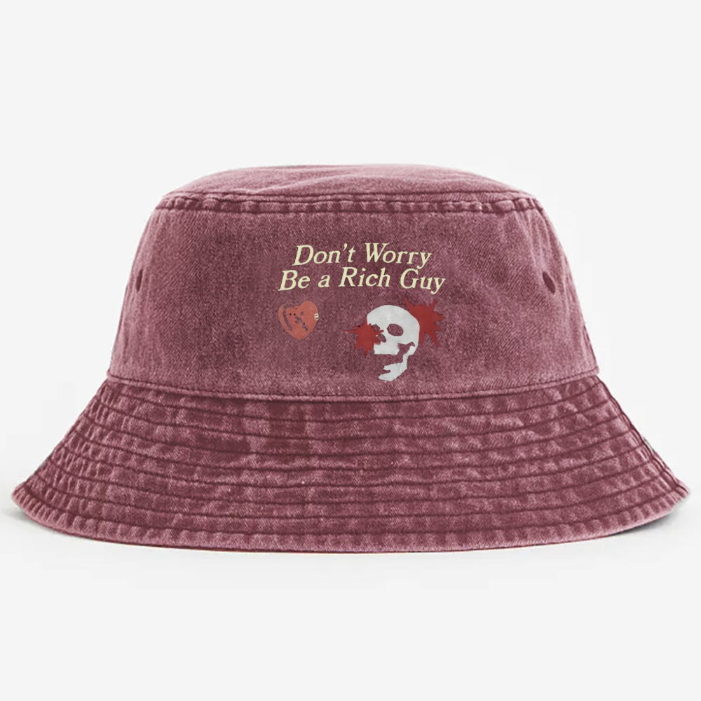 Don't Worry Be A Rich Guy Pods  Bucket Hat Unmatched Comfort and Style