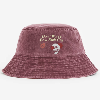 Don't Worry Be A Rich Guy Pods  Bucket Hat Unmatched Comfort and Style
