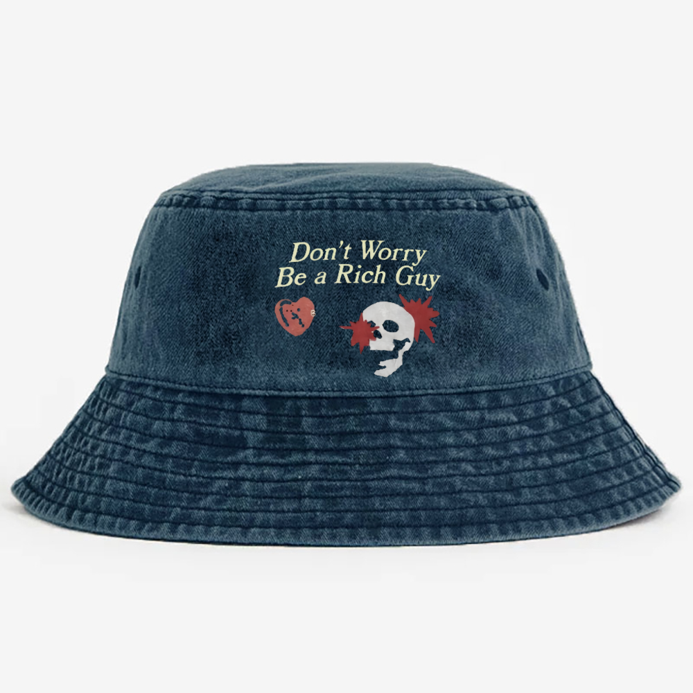 Don't Worry Be A Rich Guy Pods  Bucket Hat Unmatched Comfort and Style