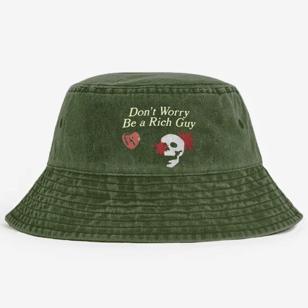 Don't Worry Be A Rich Guy Pods  Bucket Hat Unmatched Comfort and Style