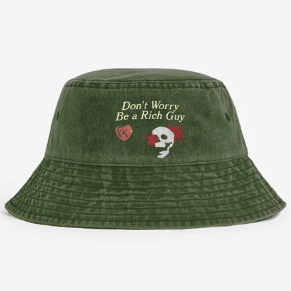 Don't Worry Be A Rich Guy Pods  Bucket Hat Unmatched Comfort and Style