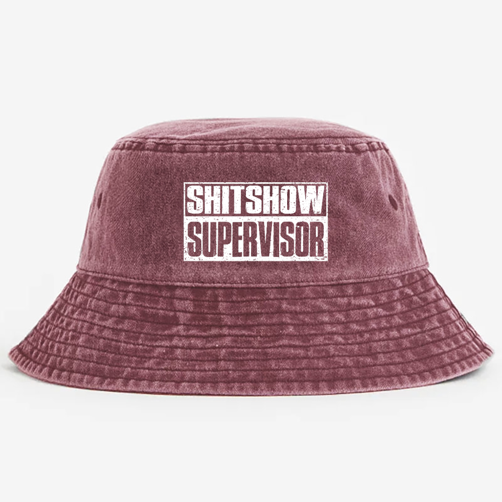 Shit Show Supervisor Exclusive Custom Bucket Hat Unmatched Comfort and Style