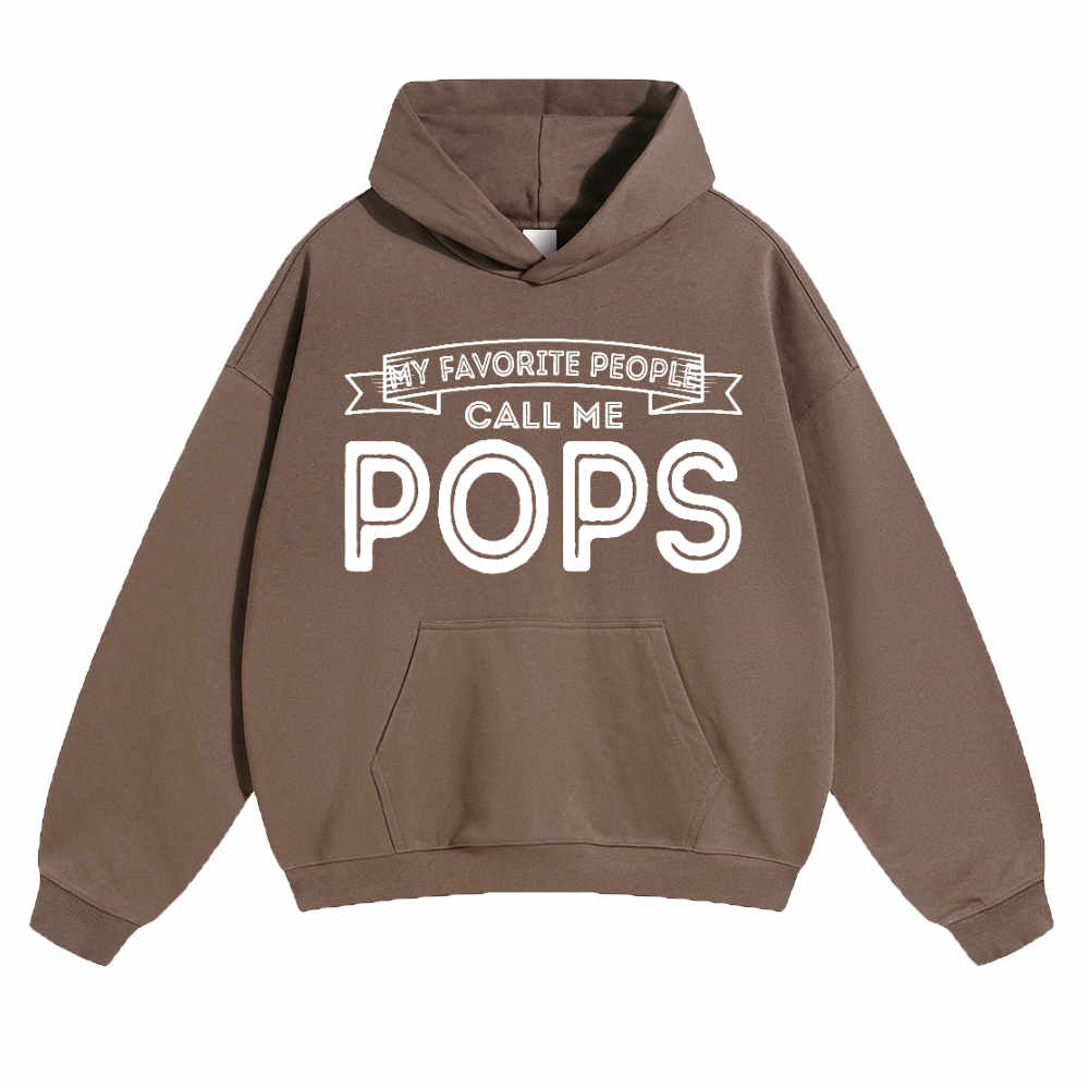 My Favorite People Call Me Pops Pods Hoodie
