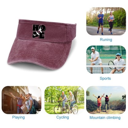 Adjustable Cotton Sun Visor Hat for Men Women