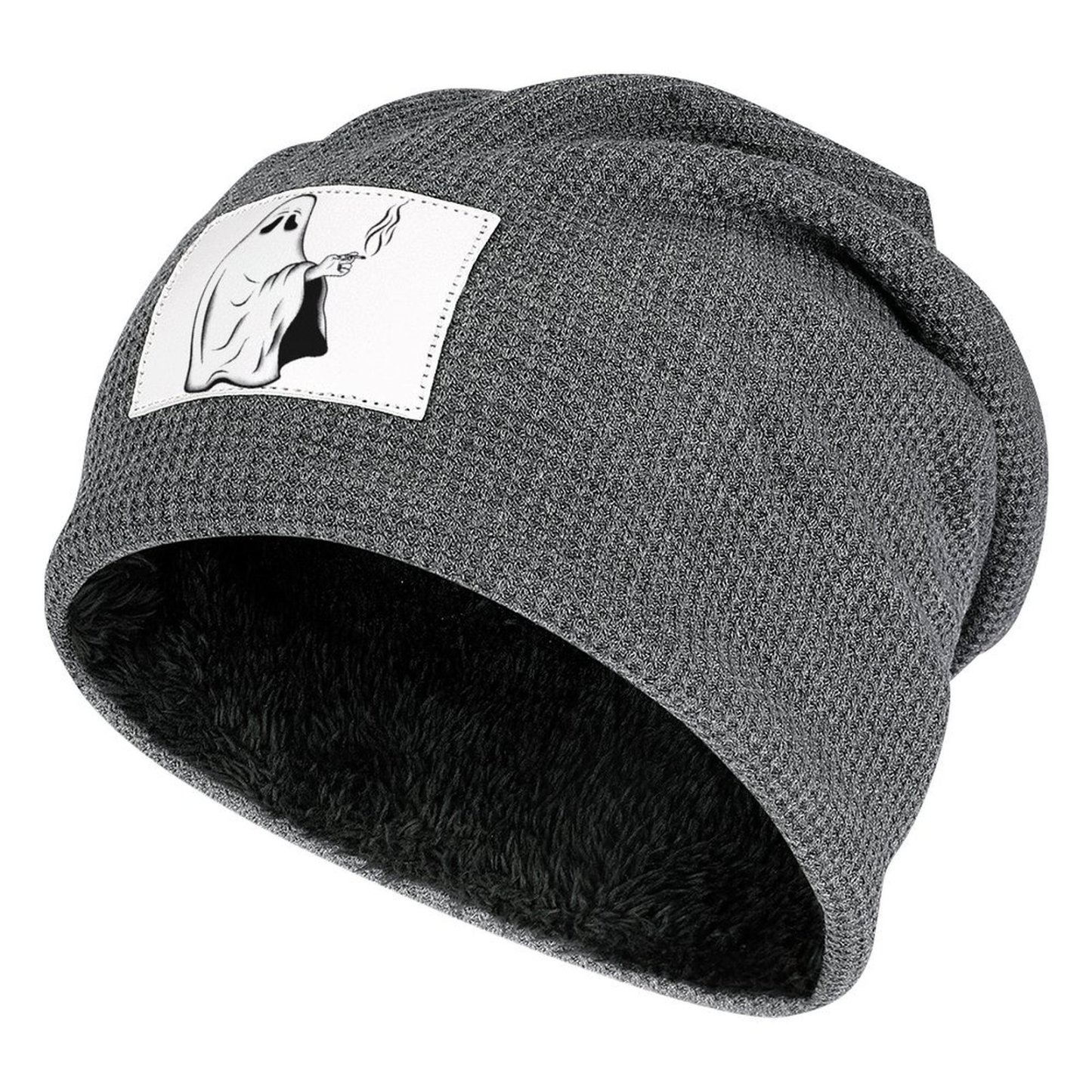 Winter Hats Plush Lined Beanie Knit Chunky