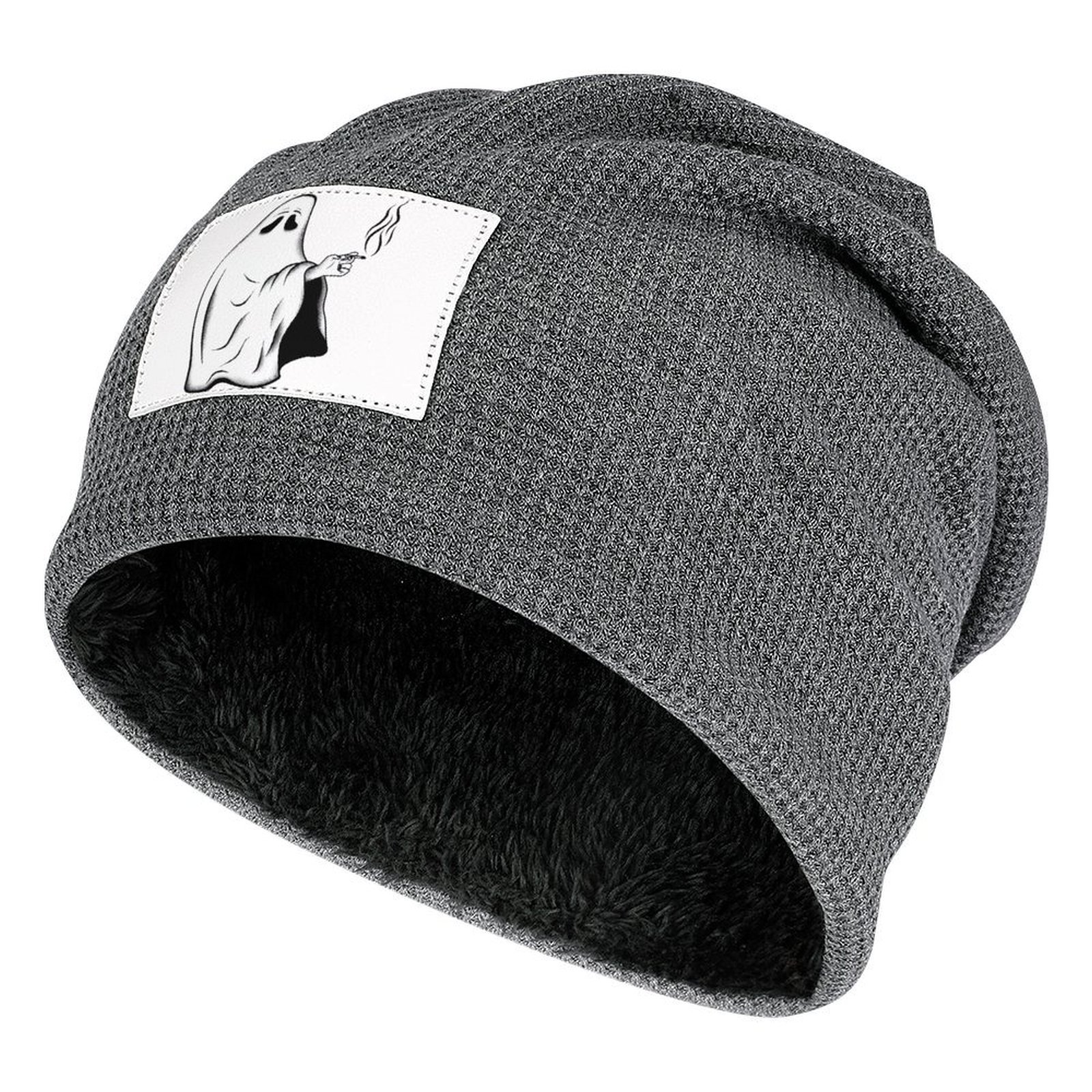 Winter Hats Plush Lined Beanie Knit Chunky