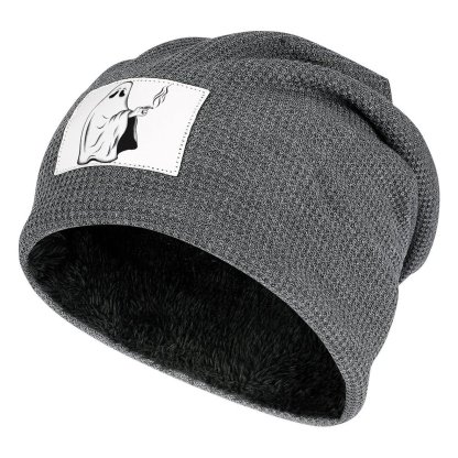 Winter Hats Plush Lined Beanie Knit Chunky