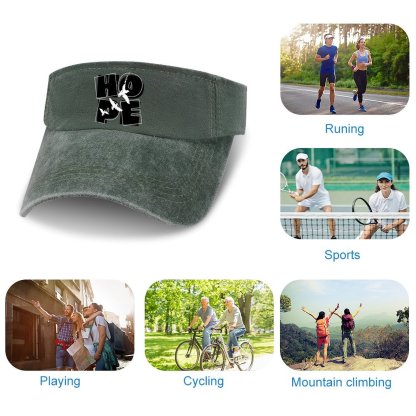 Adjustable Cotton Sun Visor Hat for Men Women