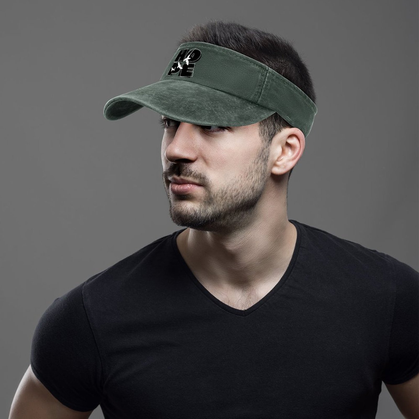 Adjustable Cotton Sun Visor Hat for Men Women