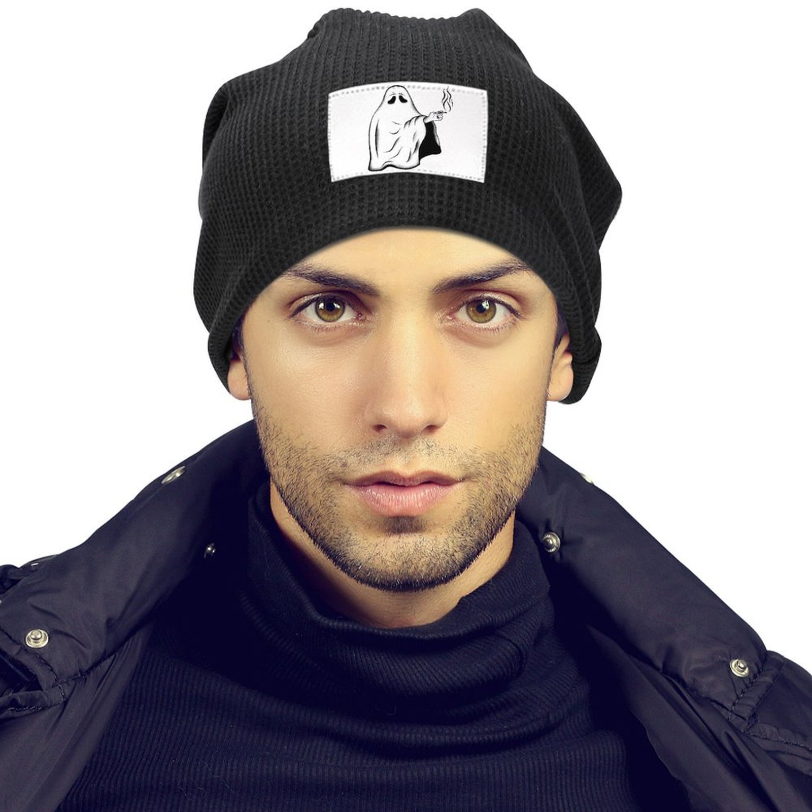 Winter Hats Plush Lined Beanie Knit Chunky