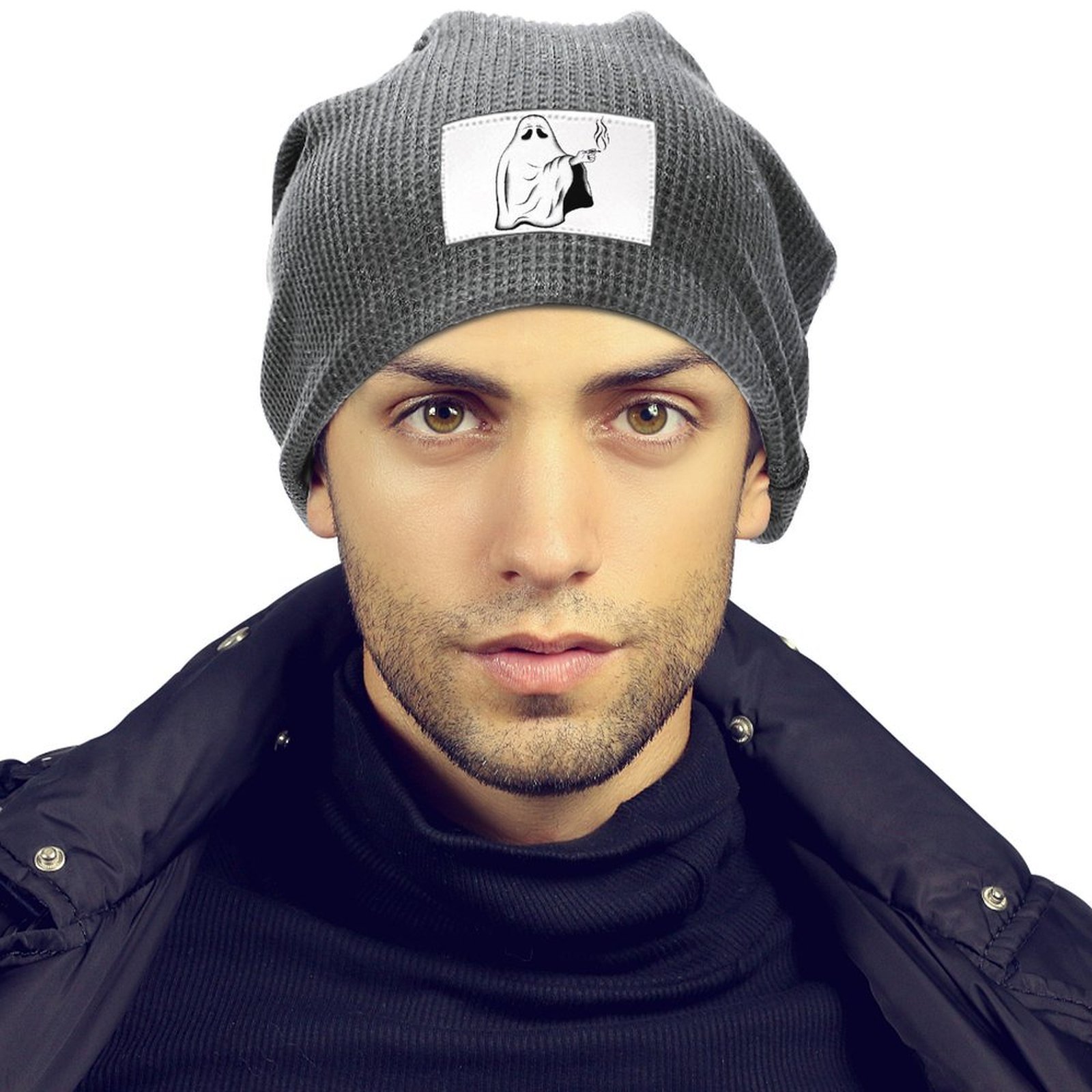 Winter Hats Plush Lined Beanie Knit Chunky