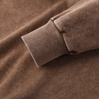 Crewneck Sweatshirt for Men Long Sleeve Vintage Acid Wash Sweatshirt