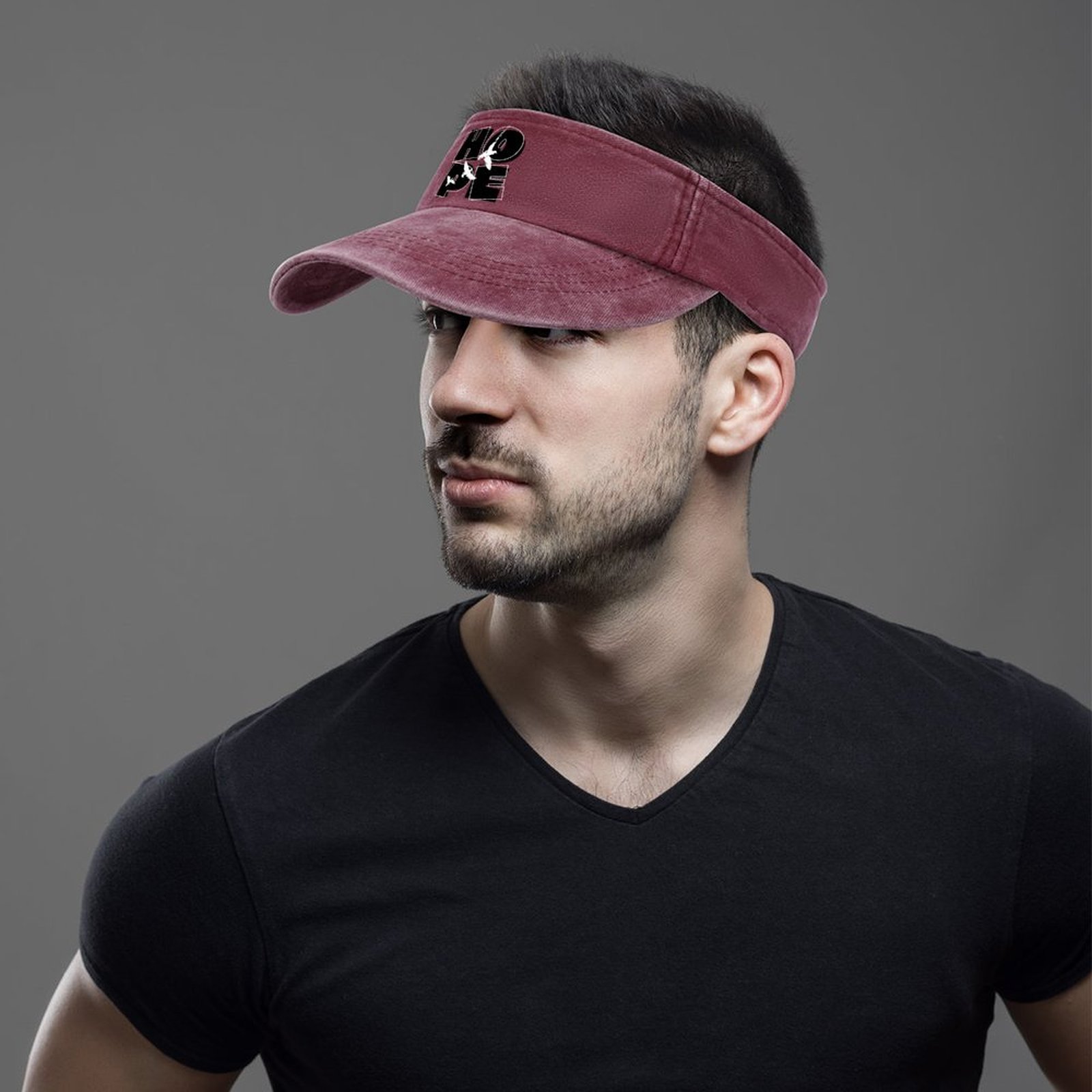 Adjustable Cotton Sun Visor Hat for Men Women