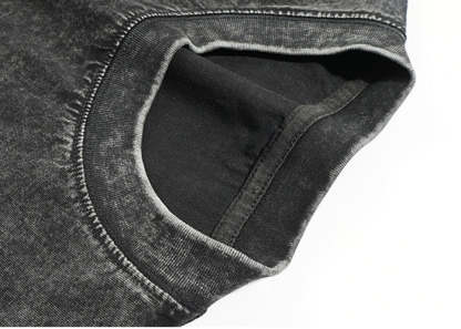 Crewneck Sweatshirt for Men Long Sleeve Vintage Acid Wash Sweatshirt