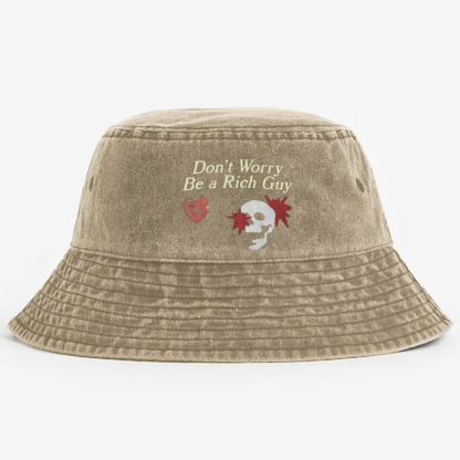 Don't Worry Be A Rich Guy Pods  Bucket Hat Unmatched Comfort and Style