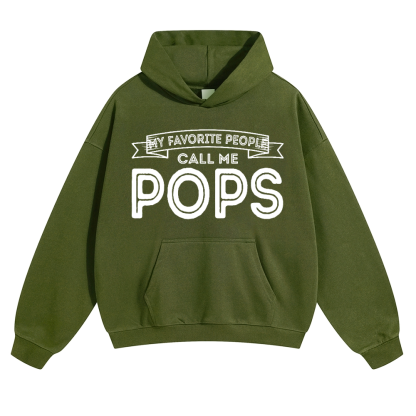 My Favorite People Call Me Pops Pods Hoodie