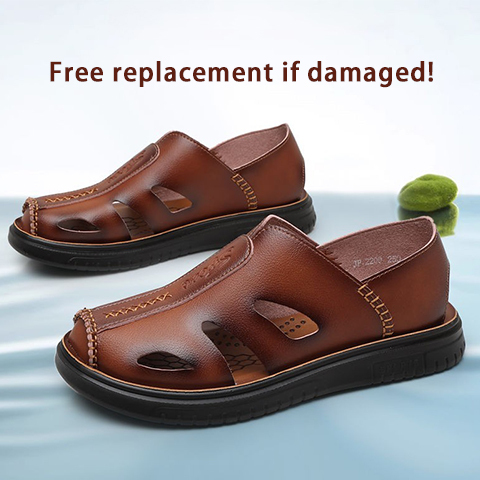 Outdoor leisure cowhide sports non-slip beach shoes-Zdaazd