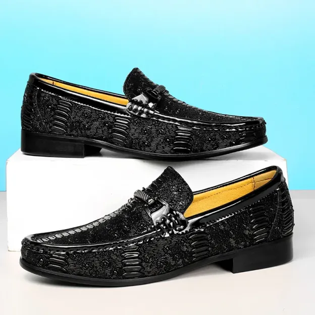 Low-top set foot drop rubber leather head layer cowhide one foot stirrup small leather shoes-Zdaazd