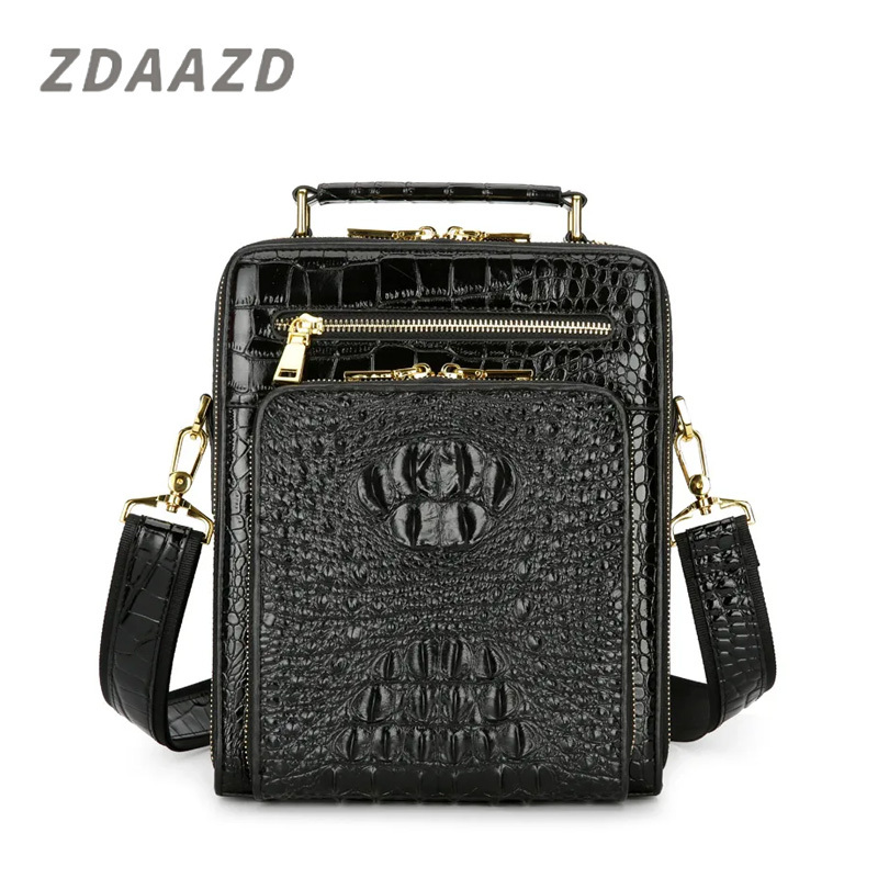 Fashion Business Shoulder Crossbody Bag Crocodile Leather Handbag